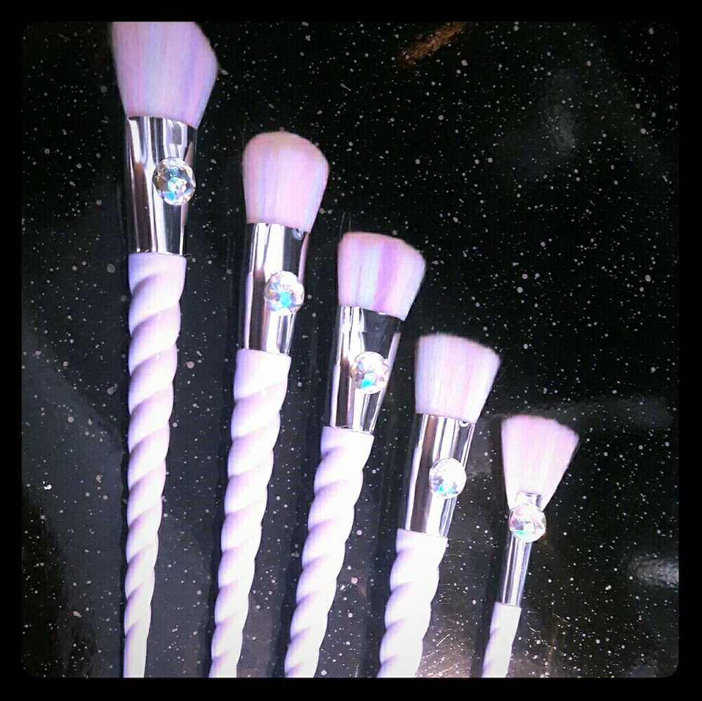 💄Pink Unicorn Custom Makeup Brushes